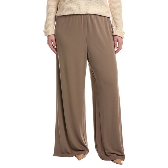 Lafayette 148 New York WomensPlus Pull-On Franklin Wide Leg Pant